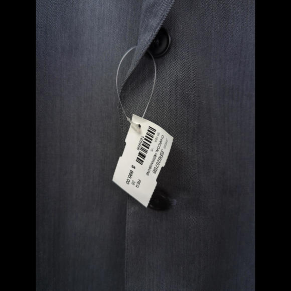 [SOLD] NWT J PRESS Sz US 38R Grey Wool Herringbone Blazer GUABELLO Super 130s - Picture 5 of 11